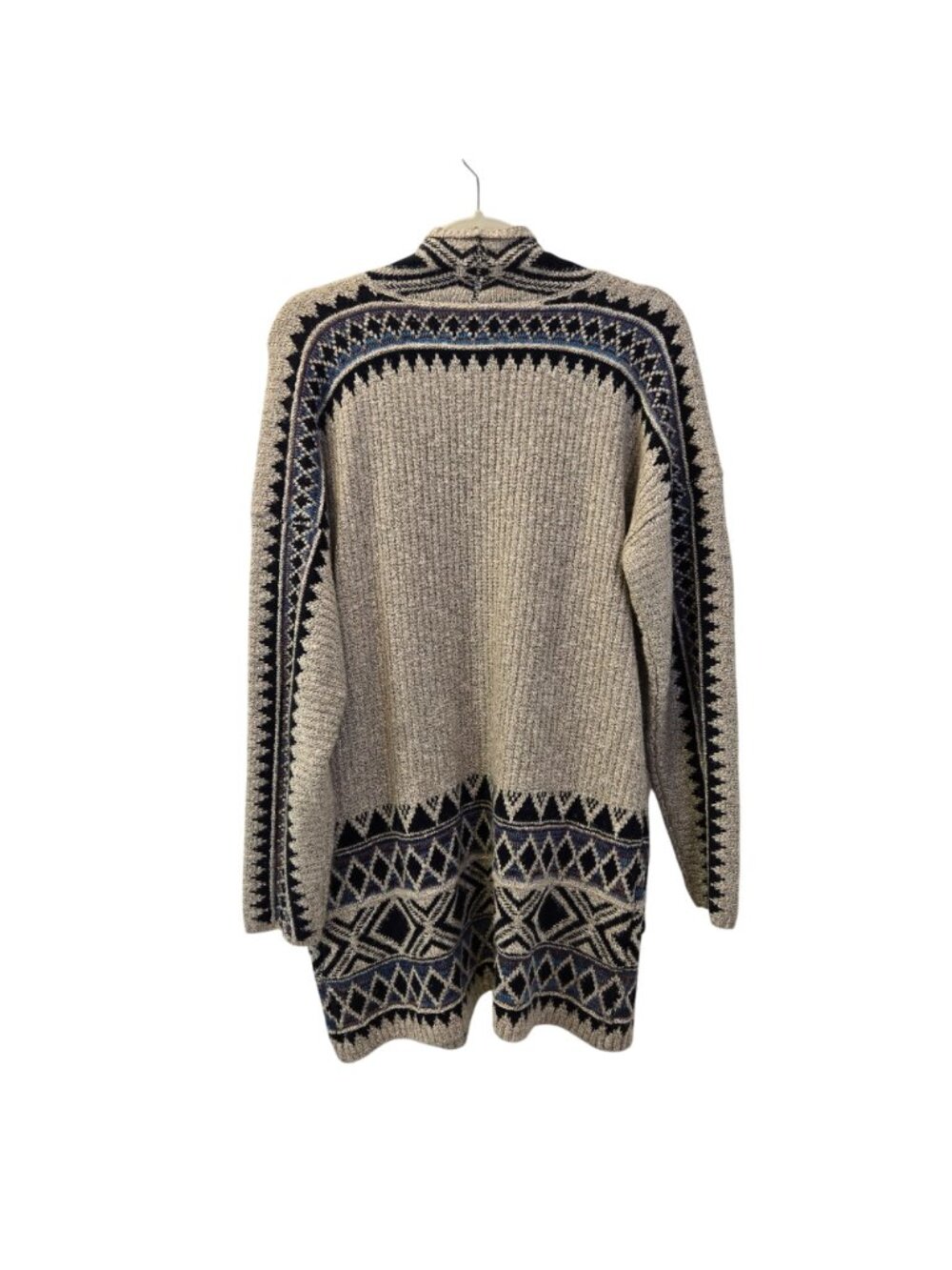 Lucky Brand Aztec Print Open Cardigan Sweater Size Medium - Picture 2 of 6